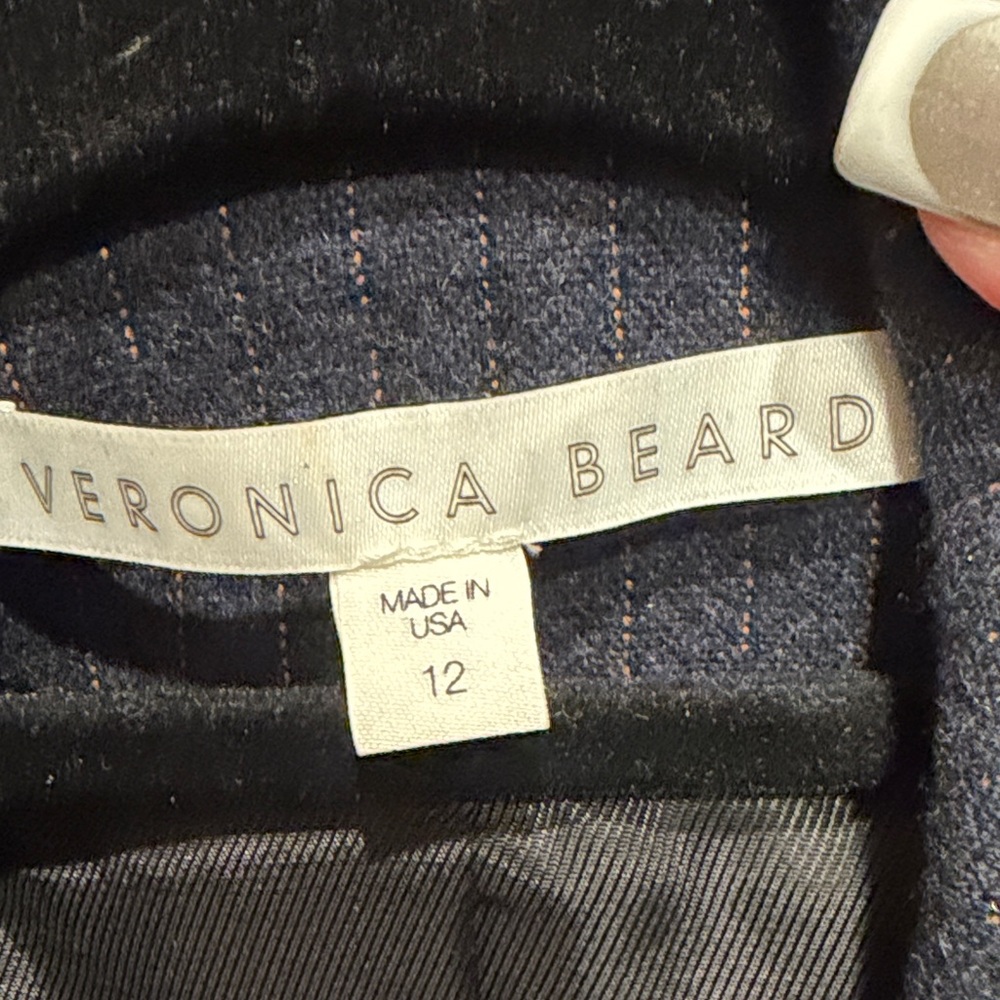 Veronica Beard Navy Asymmetrical Blazer - Picture 8 of 10